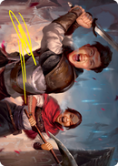 Daybreak Combatants Art Card (Gold-Stamped Signature) [Innistrad: Crimson Vow Art Series] - The Mythic Store | 24h Order Processing