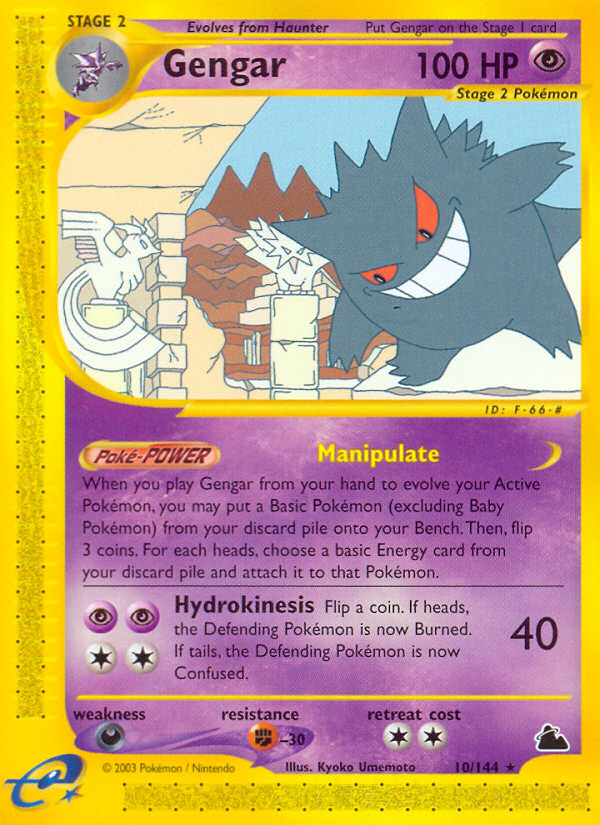 Gengar (10/144) [Skyridge] - The Mythic Store | 24h Order Processing