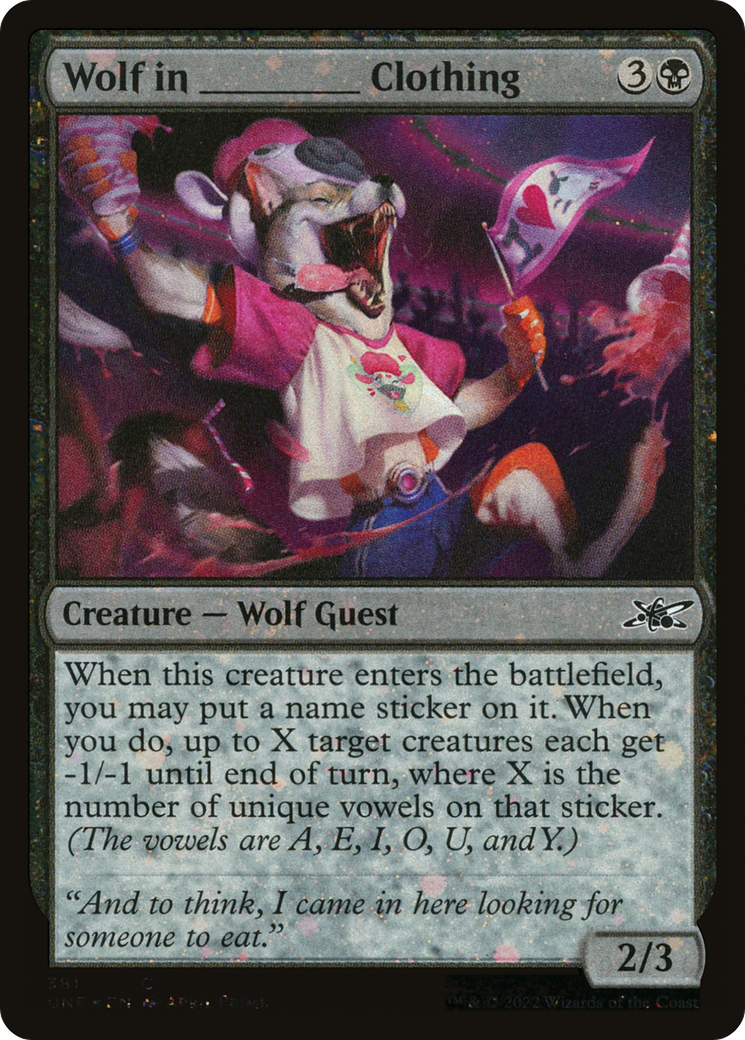 Wolf in _____ Clothing (Galaxy Foil) [Unfinity] - The Mythic Store | 24h Order Processing