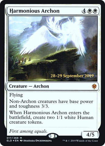Harmonious Archon [Throne of Eldraine Prerelease Promos] - The Mythic Store | 24h Order Processing