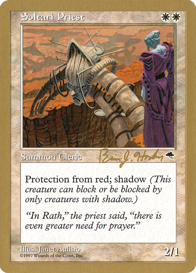 Soltari Priest (Brian Hacker) [World Championship Decks 1998] - The Mythic Store | 24h Order Processing