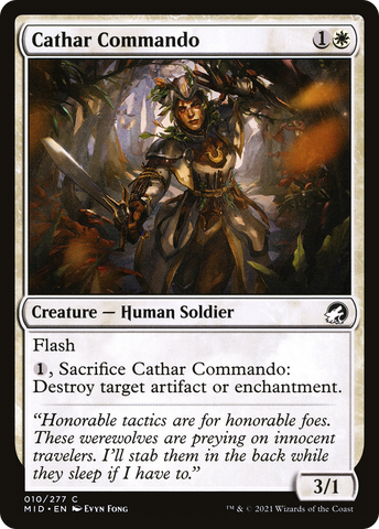 Cathar Commando [Innistrad: Midnight Hunt] - The Mythic Store | 24h Order Processing