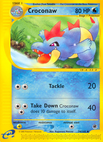 Croconaw (74/165) [Expedition: Base Set] - The Mythic Store | 24h Order Processing