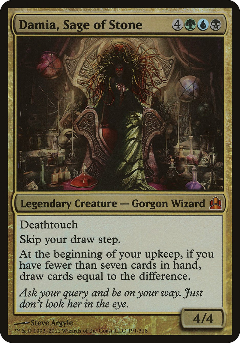 Damia, Sage of Stone (Oversized) [Commander 2011 Oversized] - The Mythic Store | 24h Order Processing