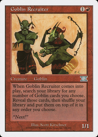 Goblin Recruiter [Classic Sixth Edition] - The Mythic Store | 24h Order Processing