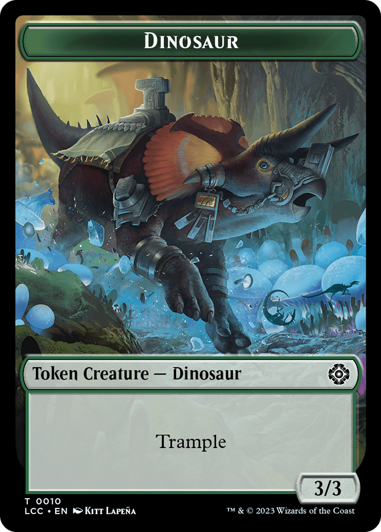 Dinosaur Beast // Dinosaur Double-Sided Token [The Lost Caverns of Ixalan Commander Tokens] - The Mythic Store | 24h Order Processing