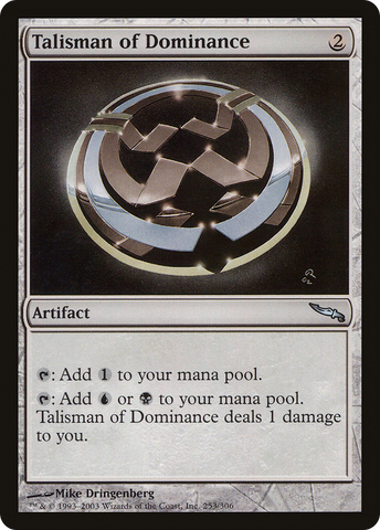 Talisman of Dominance [Mirrodin] - The Mythic Store | 24h Order Processing