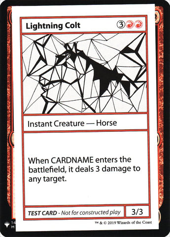 Lightning Colt [Mystery Booster Playtest Cards] - The Mythic Store | 24h Order Processing