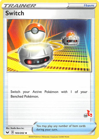 Switch (183/202) (Cinderace Stamp #58) [Battle Academy 2022] - The Mythic Store | 24h Order Processing