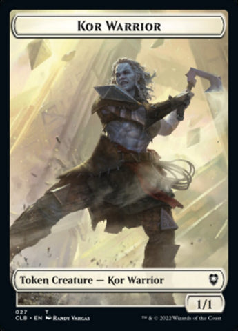 Kor Warrior // Wizard Double-Sided Token [Commander Legends: Battle for Baldur's Gate Tokens] - The Mythic Store | 24h Order Processing