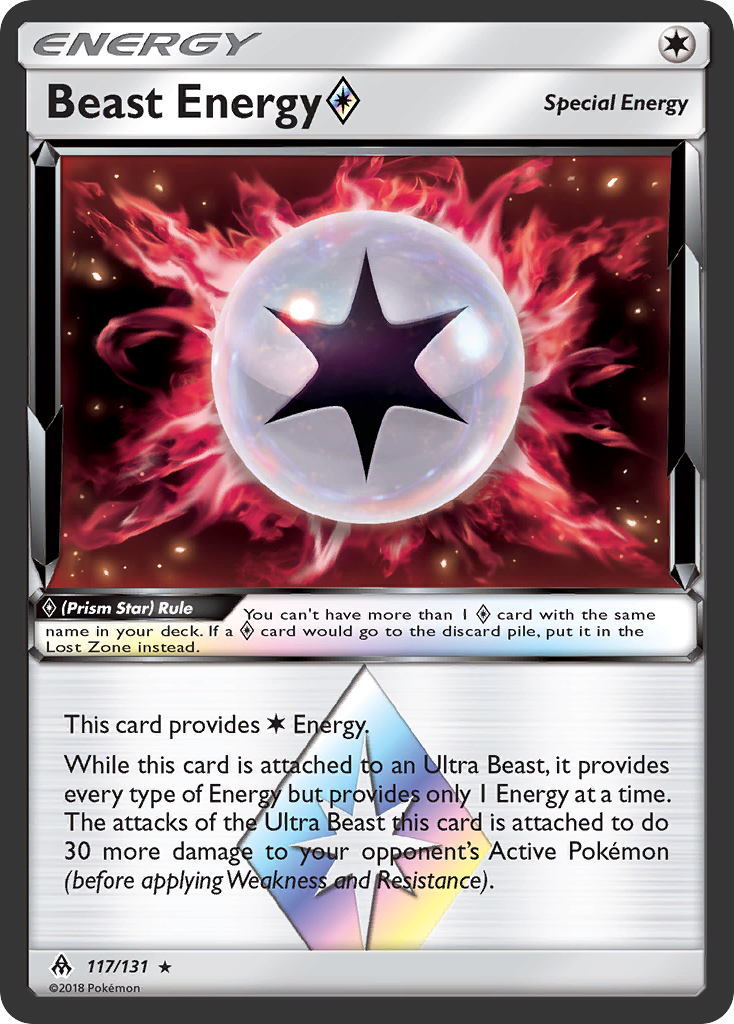 Beast Energy (117/131) (Prism Star) [Sun & Moon: Forbidden Light] - The Mythic Store | 24h Order Processing