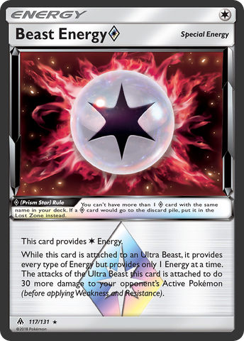 Beast Energy (117/131) (Prism Star) [Sun & Moon: Forbidden Light] - The Mythic Store | 24h Order Processing
