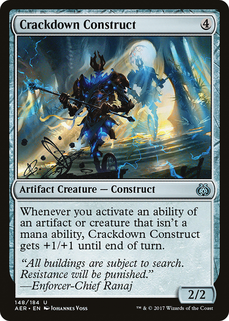 Crackdown Construct [Aether Revolt] - The Mythic Store | 24h Order Processing