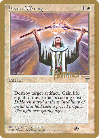 Divine Offering (Shawn "Hammer" Regnier) (SB) [Pro Tour Collector Set] - The Mythic Store | 24h Order Processing