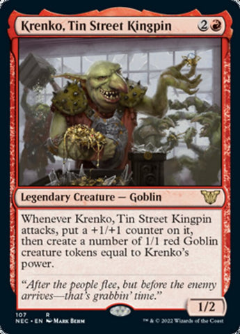 Krenko, Tin Street Kingpin [Kamigawa: Neon Dynasty Commander] - The Mythic Store | 24h Order Processing