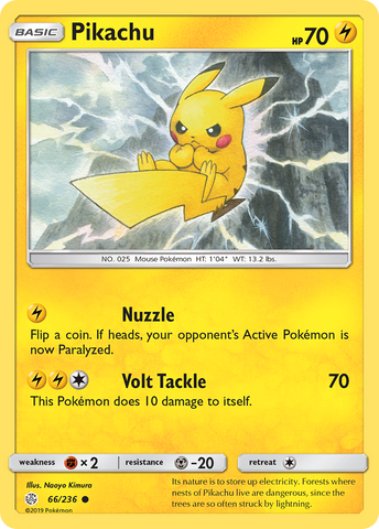 Pikachu (66/236) [Sun & Moon: Cosmic Eclipse] - The Mythic Store | 24h Order Processing