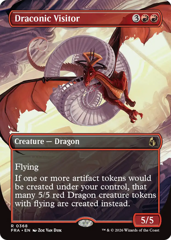Draconic Visitor (Borderless) [Reality Fracture] - The Mythic Store | 24h Order Processing