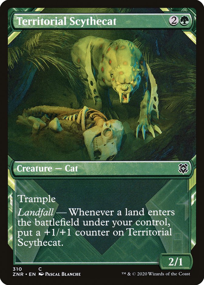 Territorial Scythecat (Showcase) [Zendikar Rising] - The Mythic Store | 24h Order Processing