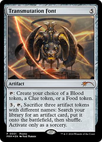 Transmutation Font [Wizards Play Network 2024] - The Mythic Store | 24h Order Processing