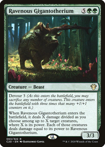 Ravenous Gigantotherium [Commander 2020] - The Mythic Store | 24h Order Processing