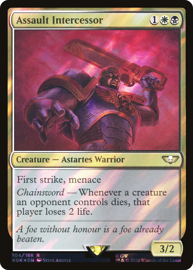 Assault Intercessor (Surge Foil) [Warhammer 40,000] - The Mythic Store | 24h Order Processing