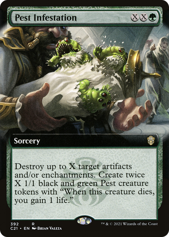 Pest Infestation (Extended Art) [Commander 2021] - The Mythic Store | 24h Order Processing