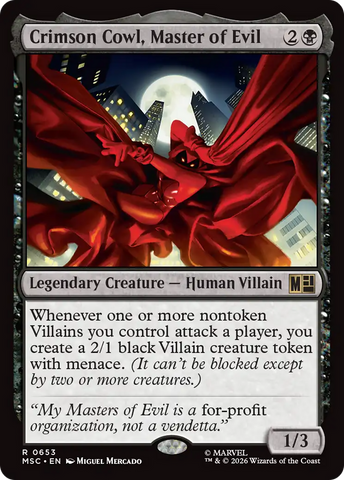 Crimson Cowl, Master of Evil [Marvel Super Heroes Commander] - The Mythic Store | 24h Order Processing