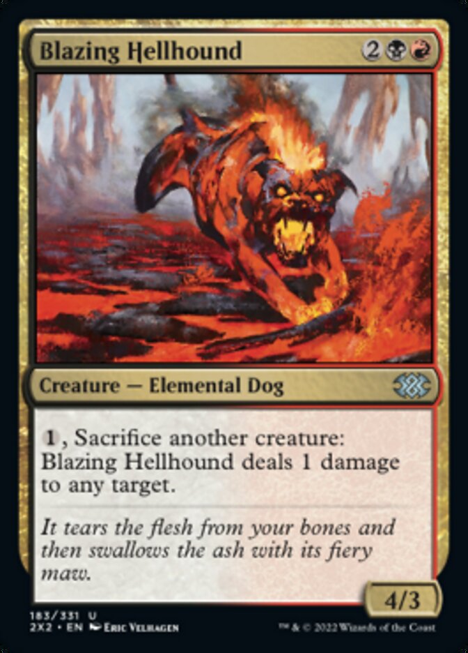 Blazing Hellhound [Double Masters 2022] - The Mythic Store | 24h Order Processing