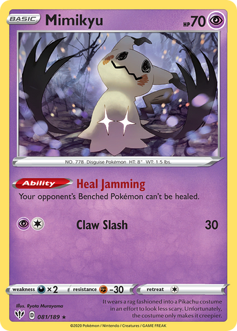 Mimikyu (081/189) [Sword & Shield: Darkness Ablaze] - The Mythic Store | 24h Order Processing