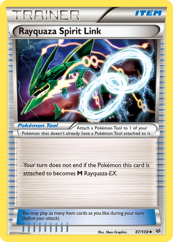 Rayquaza Spirit Link (87/108) [XY: Roaring Skies] - The Mythic Store | 24h Order Processing