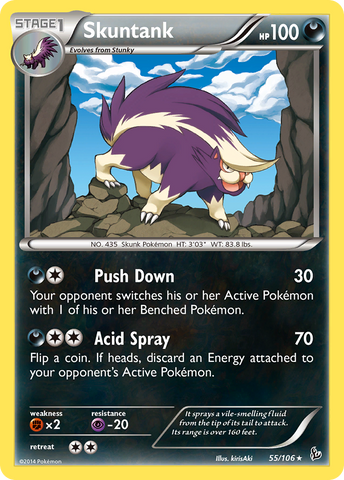 Skuntank (55/106) [XY: Flashfire] - The Mythic Store | 24h Order Processing