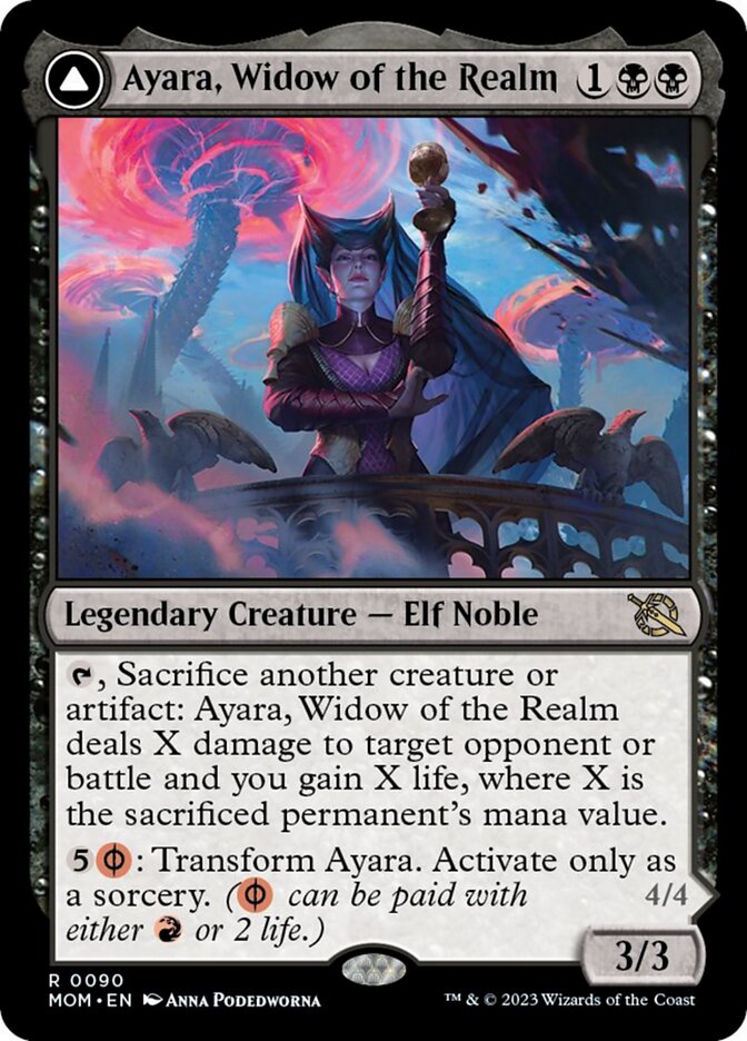 Ayara, Widow of the Realm // Ayara, Furnace Queen [March of the Machine] - The Mythic Store | 24h Order Processing