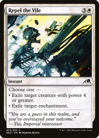 Repel the Vile [Kamigawa: Neon Dynasty] - The Mythic Store | 24h Order Processing