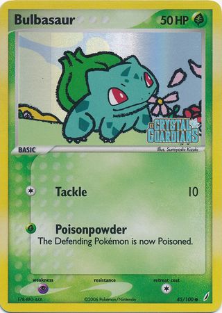 Bulbasaur (45/100) (Stamped) [EX: Crystal Guardians] - The Mythic Store | 24h Order Processing