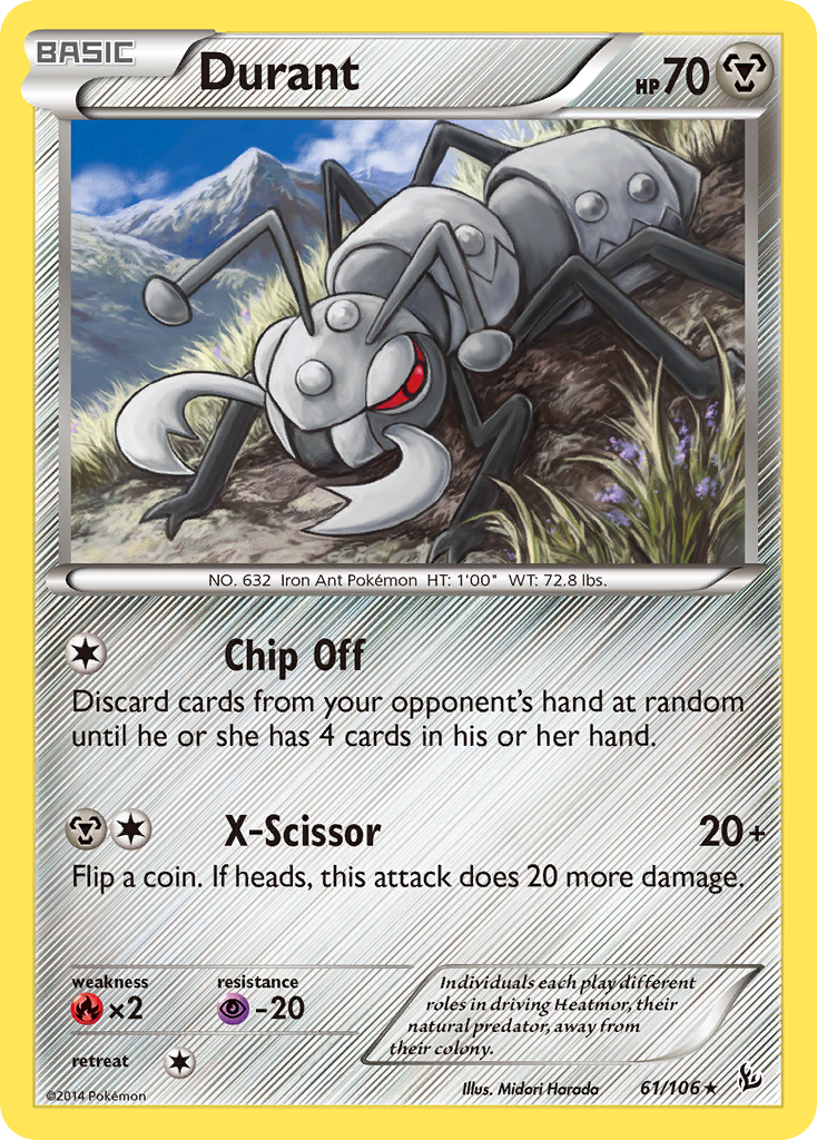 Durant (61/106) [XY: Flashfire] - The Mythic Store | 24h Order Processing