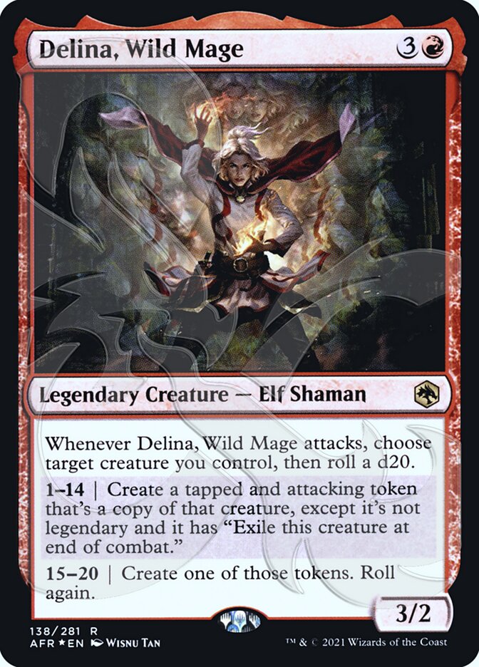 Delina, Wild Mage (Ampersand Promo) [Dungeons & Dragons: Adventures in the Forgotten Realms Promos] - The Mythic Store | 24h Order Processing