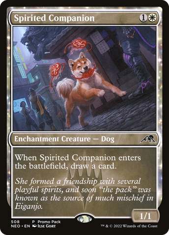 Spirited Companion (Promo Pack) [Kamigawa: Neon Dynasty Promos] - The Mythic Store | 24h Order Processing
