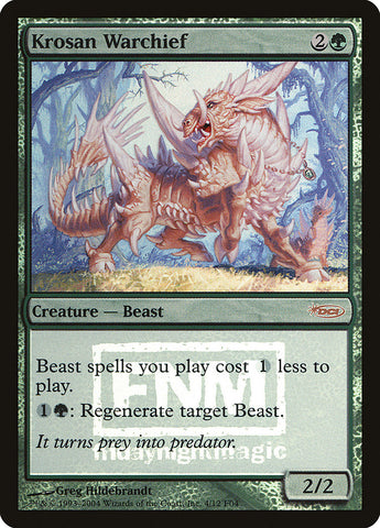 Krosan Warchief [Friday Night Magic 2004] - The Mythic Store | 24h Order Processing