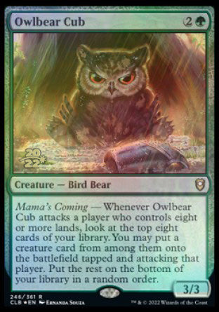 Owlbear Cub [Commander Legends: Battle for Baldur's Gate Prerelease Promos] - The Mythic Store | 24h Order Processing