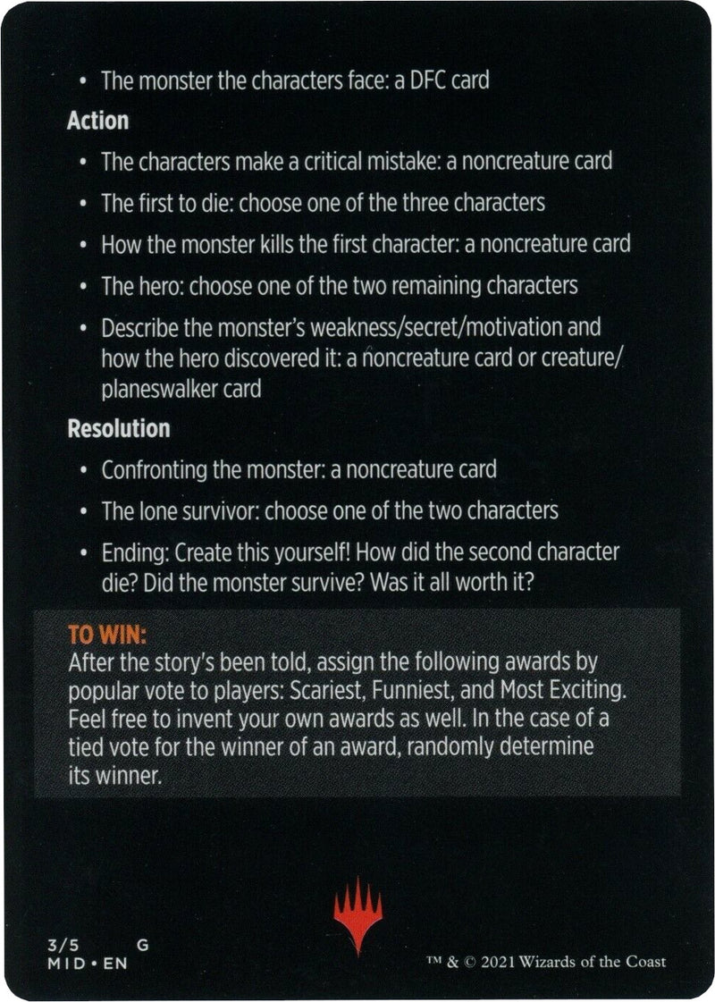 Into the Story: Horror Edition (Magic Minigame) [Innistrad: Midnight Hunt Minigame] - The Mythic Store | 24h Order Processing