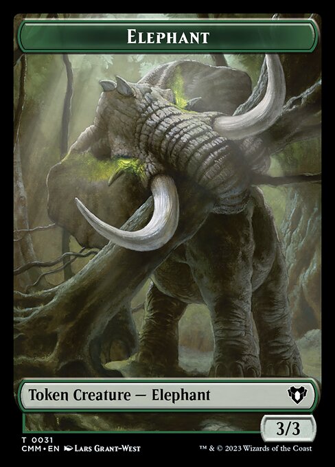 Eldrazi // Elephant Double-Sided Token [Commander Masters Tokens] - The Mythic Store | 24h Order Processing