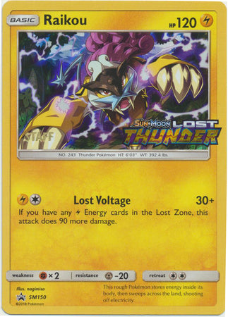 Raikou (SM150) (Staff Prerelease Promo) [Sun & Moon: Black Star Promos] - The Mythic Store | 24h Order Processing