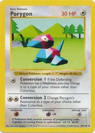 Porygon (39/102) [Base Set Shadowless Unlimited] - The Mythic Store | 24h Order Processing