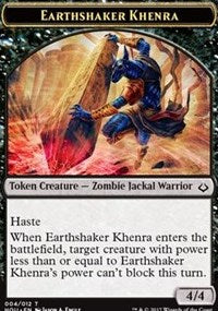 Earthshaker Khenra // Zombie Double-Sided Token [Hour of Devastation Tokens] - The Mythic Store | 24h Order Processing