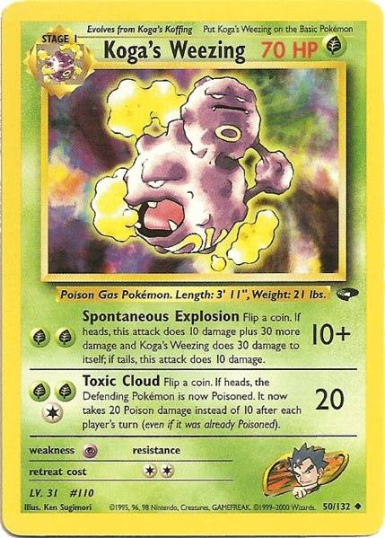 Koga's Weezing (50/132) [Gym Challenge Unlimited] - The Mythic Store | 24h Order Processing