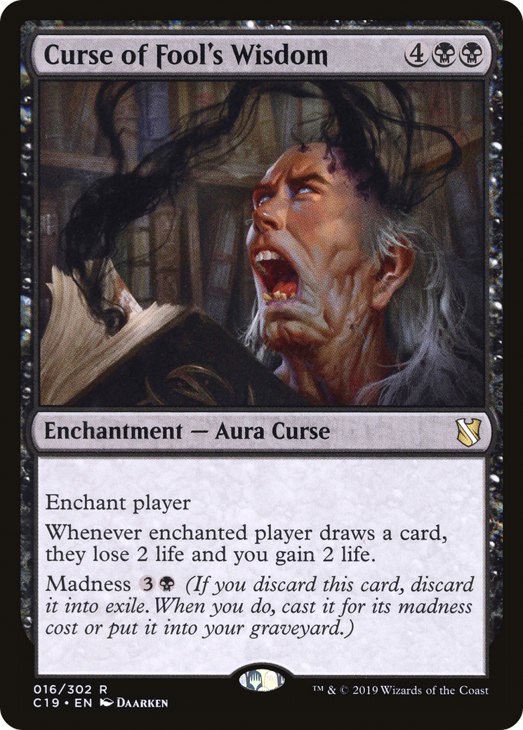 Curse of Fool's Wisdom [Commander 2019] - The Mythic Store | 24h Order Processing