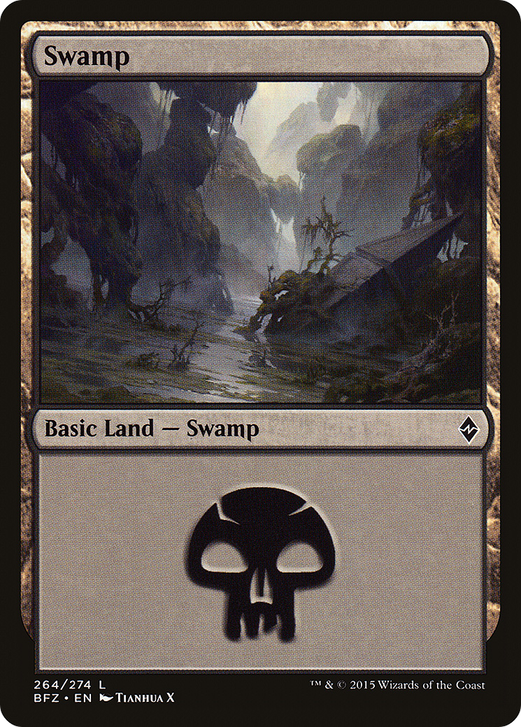 Swamp (264) [Battle for Zendikar] - The Mythic Store | 24h Order Processing