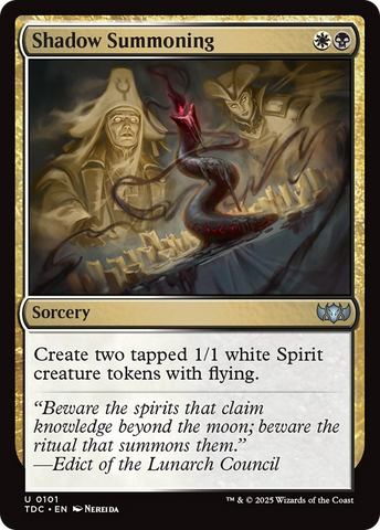 Shadow Summoning [Tarkir: Dragonstorm Commander] - The Mythic Store | 24h Order Processing