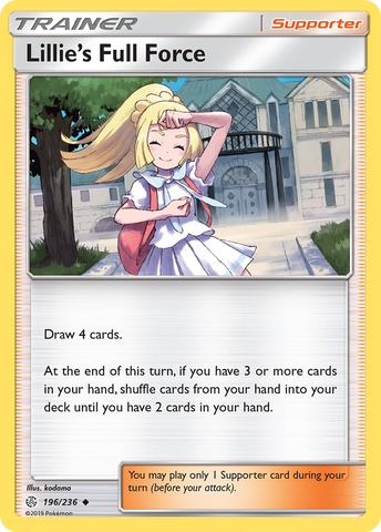 Lillie's Full Force (196/236) [Sun & Moon: Cosmic Eclipse] - The Mythic Store | 24h Order Processing