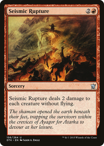 Seismic Rupture [Dragons of Tarkir] - The Mythic Store | 24h Order Processing